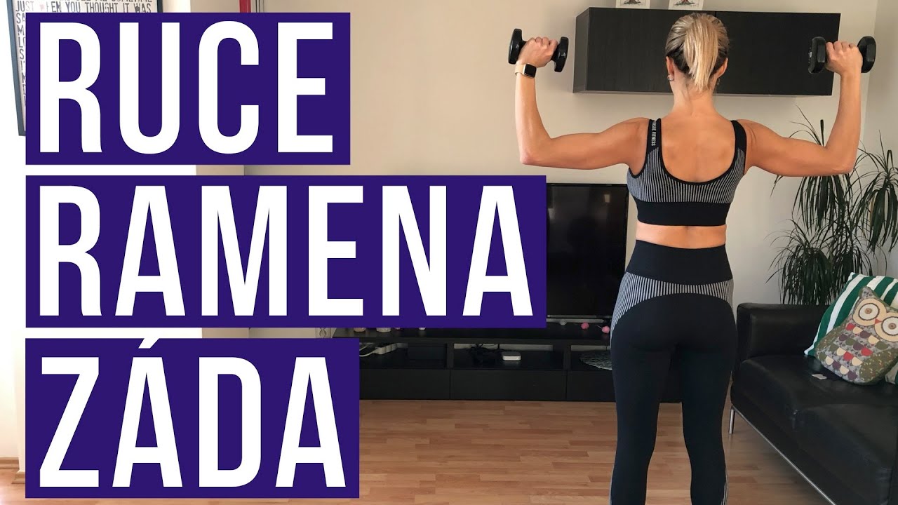 Ruce, ramena, záda | Činky | 10 minut | 40/20 sekund |  Monika Zajícová