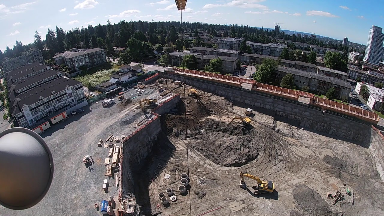 CraneVistas Tower Crane TimeLapse Diary June 29th 2020 [Ambient Background Whitenoise  Music]