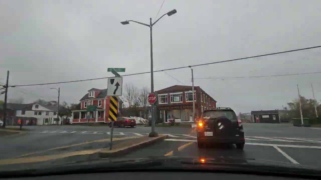 Cozy Rainy Day Drive in Nova Scotia | Halifax to Lunenburg Timelapse