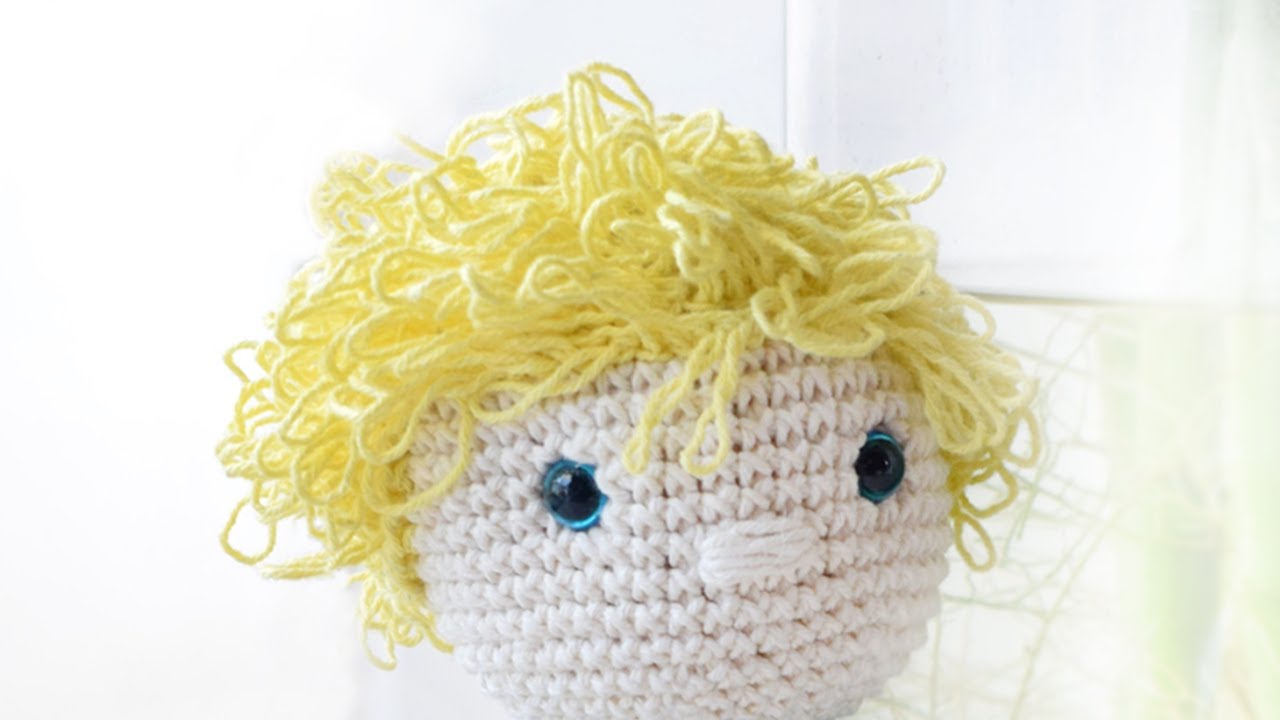 Como fazer cabelos de Amigurumi (Ponto Argola)