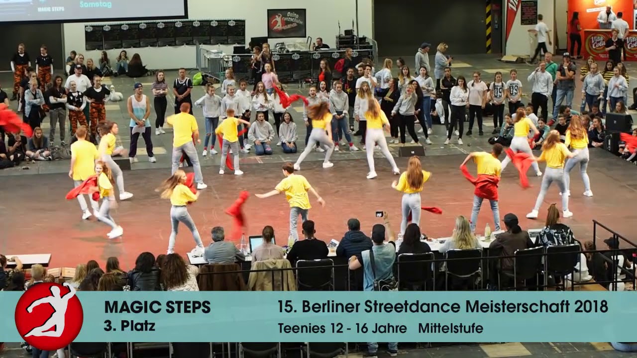Berliner Streetdance Meisterschaft 2018 MAGIC STEPS 3. Platz Teens Mittelstufe