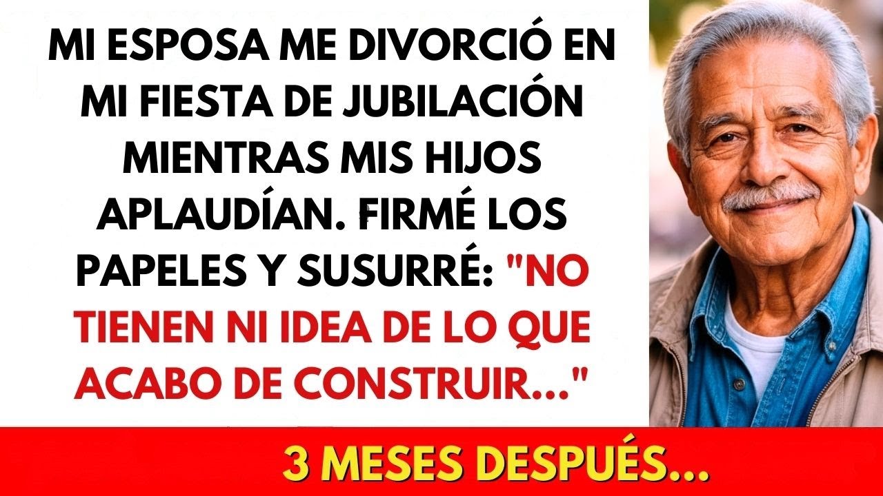 Mi Esposa Me Entregó Los Papeles Del Divorcio En Mi Fiesta De Jubilación Mientras Mis Hijos...
