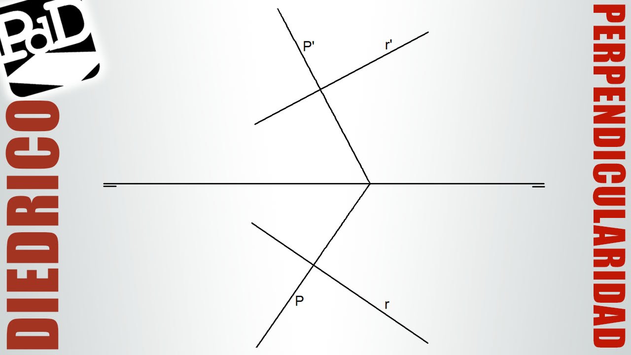 Perpendicularidad en sistema diédrico (Primeros conceptos).