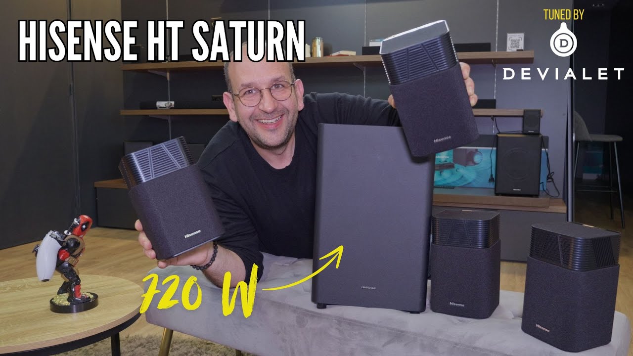 HT SATURN : 720 Watts pour ce kit Dolby Atmos sans-fil Hisense
