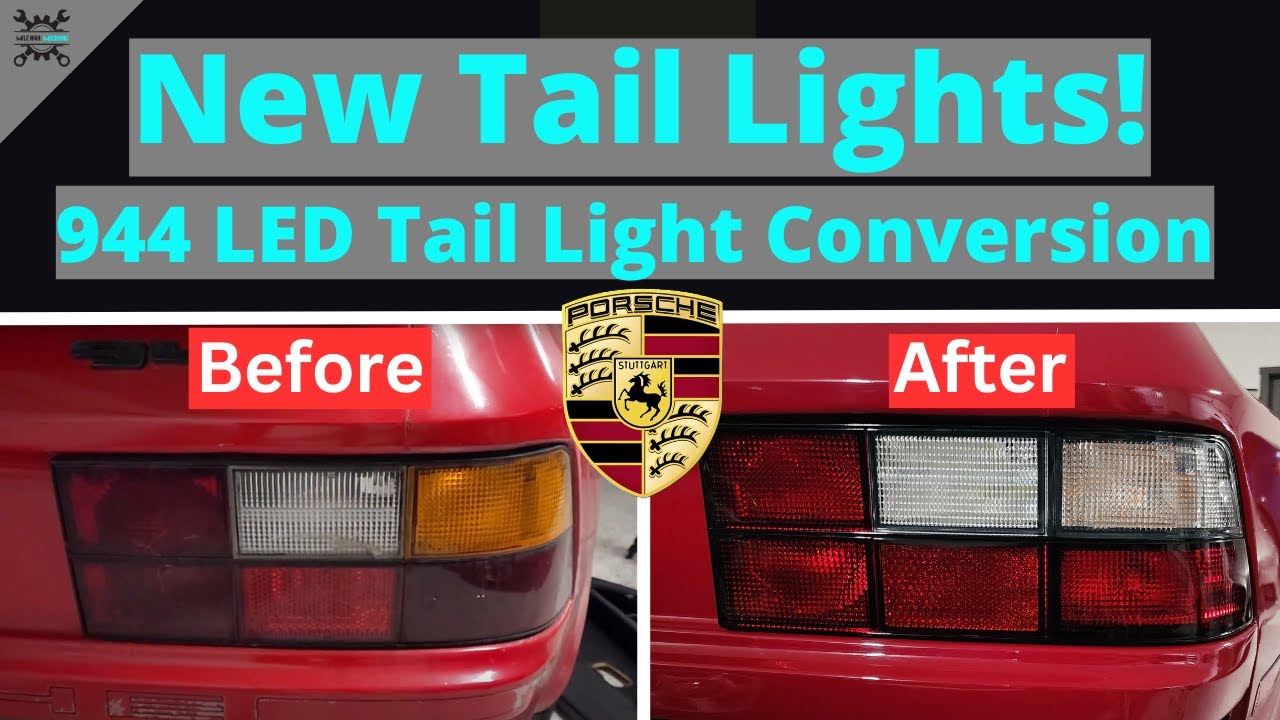 Replacing Porsche 944 Tail Lights | LED Swapping Tail lights on my 944