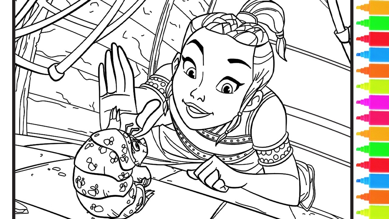 Coloring Raya and the Last Dragon | Coloring Book Pages