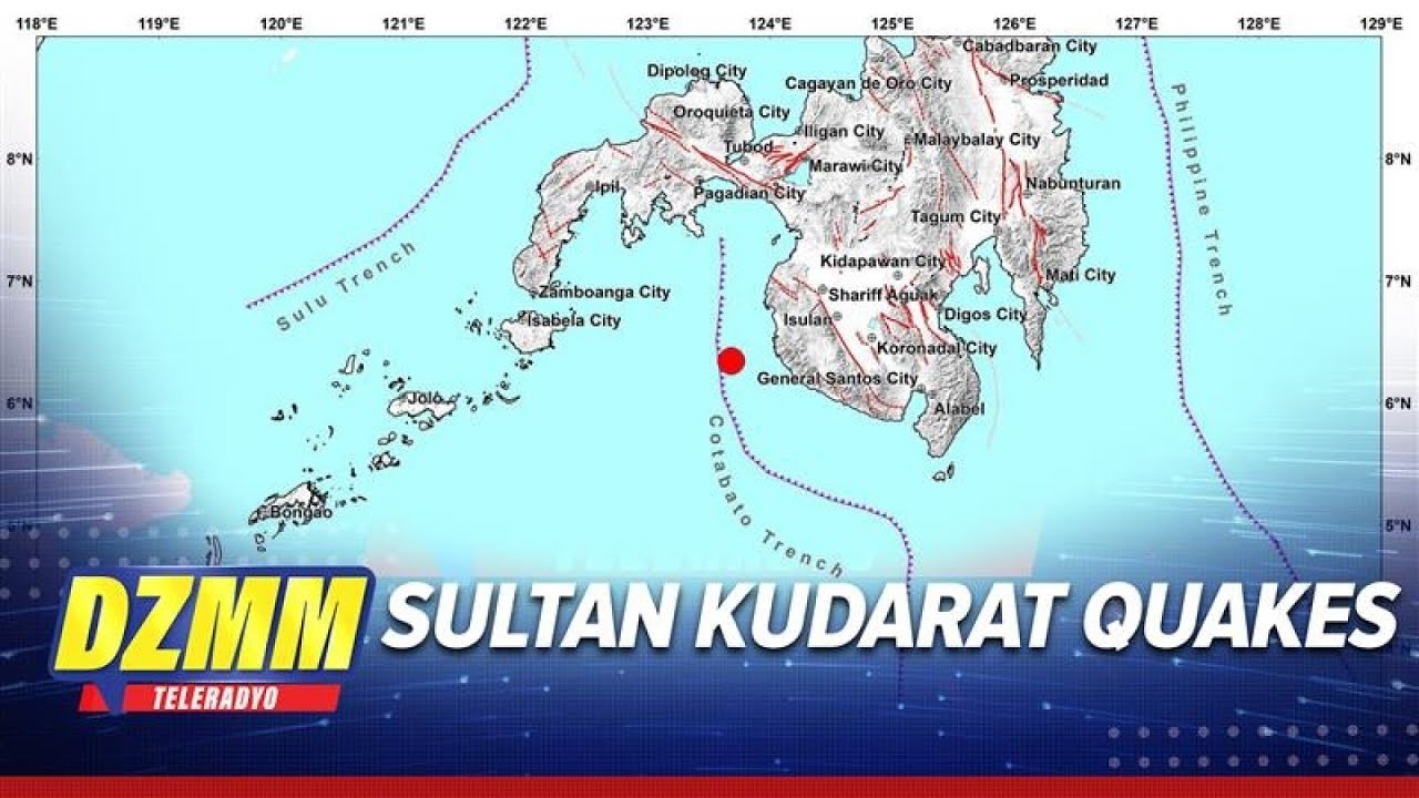 Sultan Kudarat rocked by earthquakes - Phivolcs | DZMM TeleRadyo