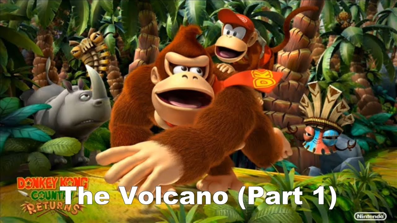 Let's Play Donkey Kong Country Returns w/ dgeigs! The Volcano! (Part 1)