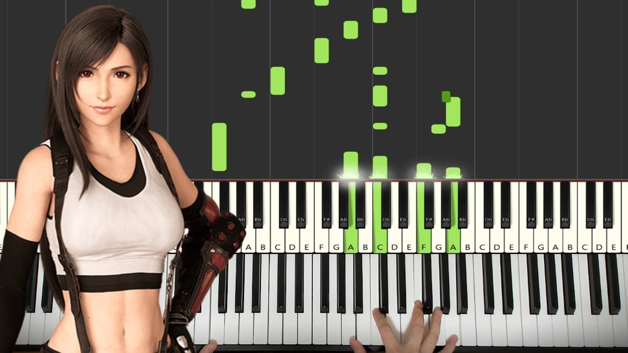 Final Fantasy 7 - Tifa's Theme (Piano Tutorial Lesson)