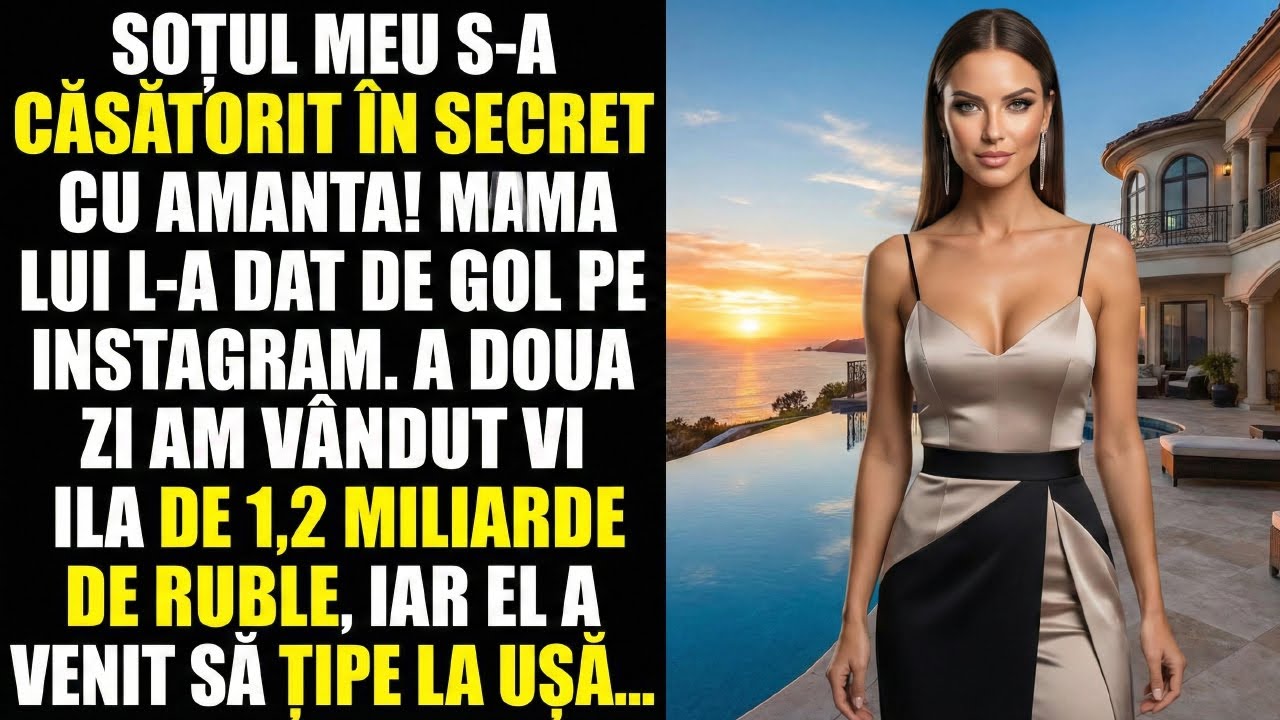 „Soțul s-a căsătorit în secret cu amanta. A doua zi dimineață am vândut casa cu 1,2 miliarde...