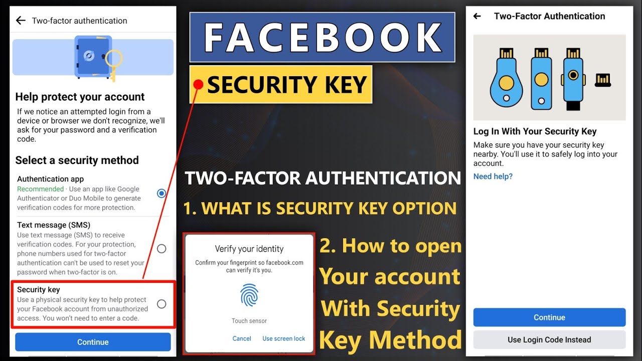 How to open your account with Security key Method | Facebook Security key login problem Solve