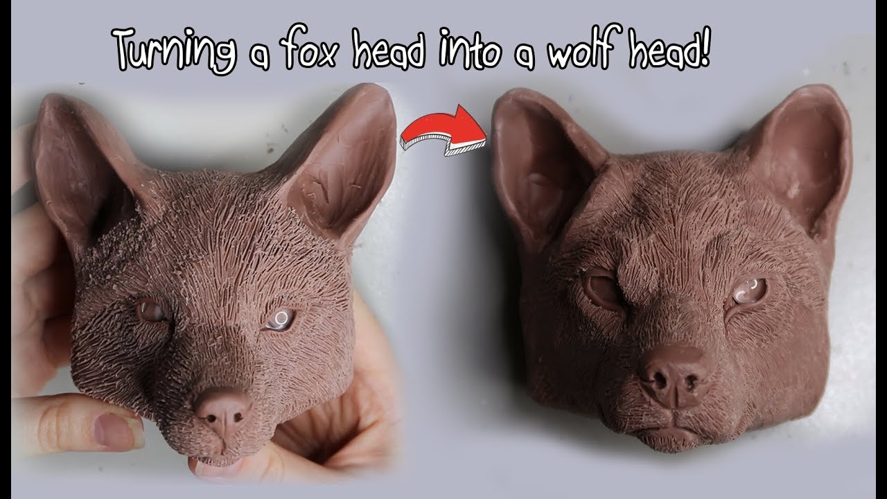 Turning a fox head into a wolf head with Monsterclay!