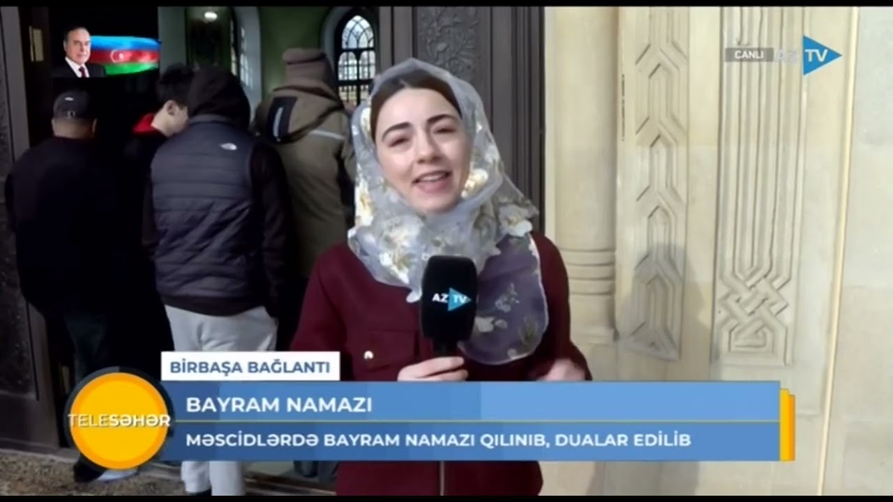Təzəpir məscidində bayram namazı qılınıb - BİRBAŞA BAĞLANTI