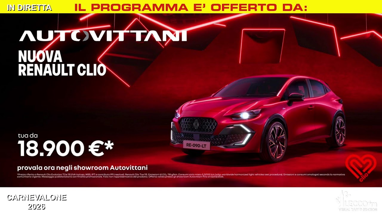 IN DIRETTA - Il Carnevalone di Lecco 2026