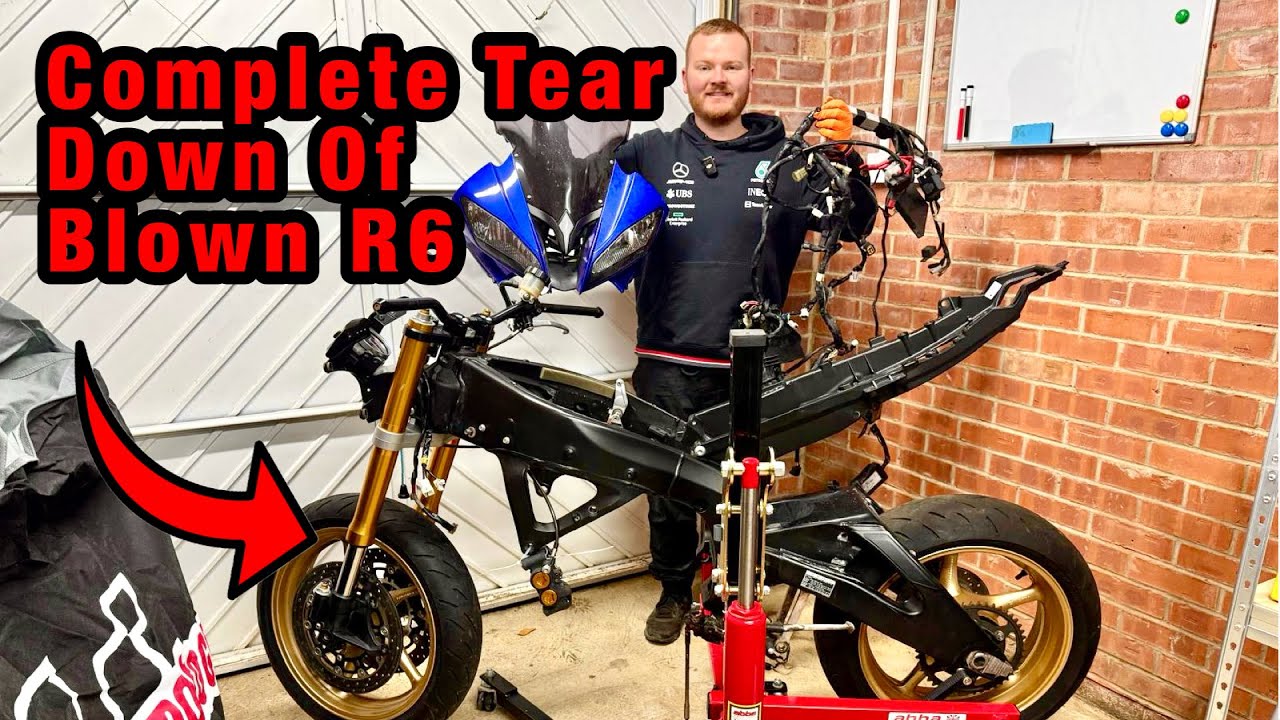 Stripped The Blown Up Wrecked YAMAHA R6