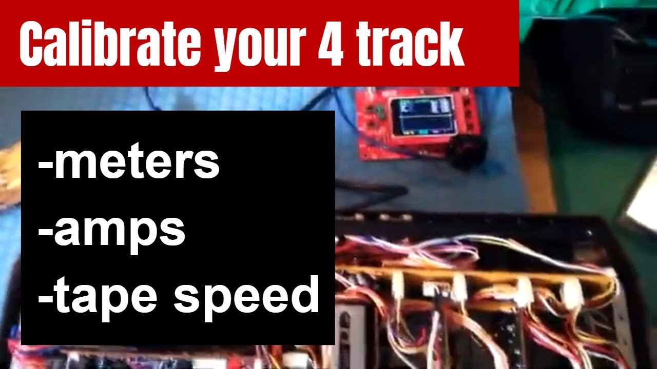 4 track calibration demonstrated on a Tascam 244 Portastudio