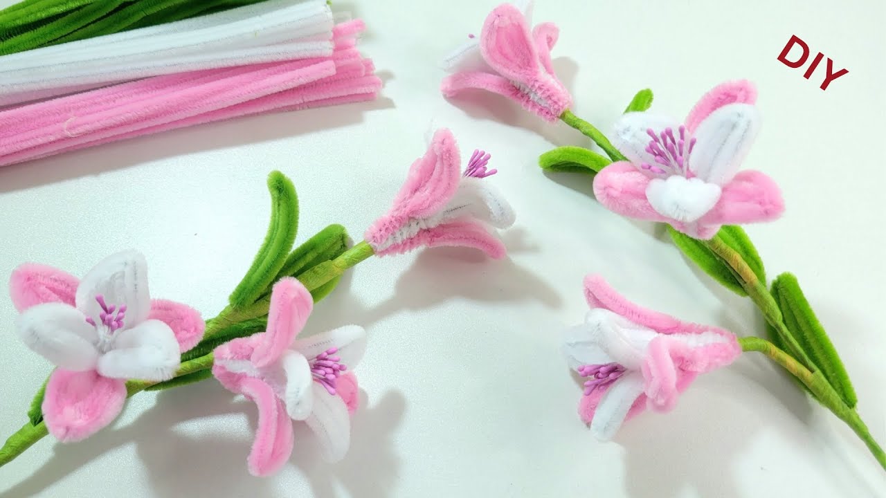DIY Handmade Pipe Cleaner Easy to Make Creative Flowers Your own | Tutorial tips.