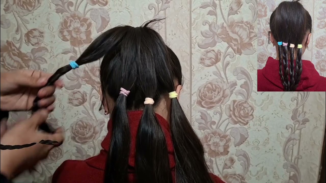 #Cute double braids 💕Like 👍 Subscribe ❤️
