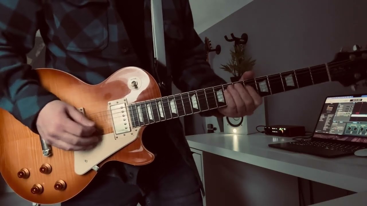 Blues Guitar Jam in Bb Minor - Improvised Live