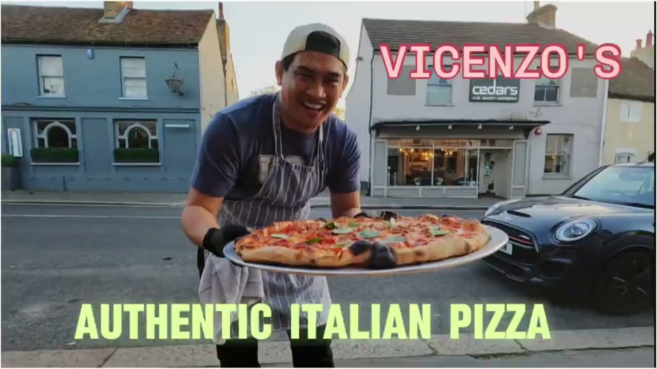 Bike vlog going to authentic Italian pizza resto in UK #Vincezo's