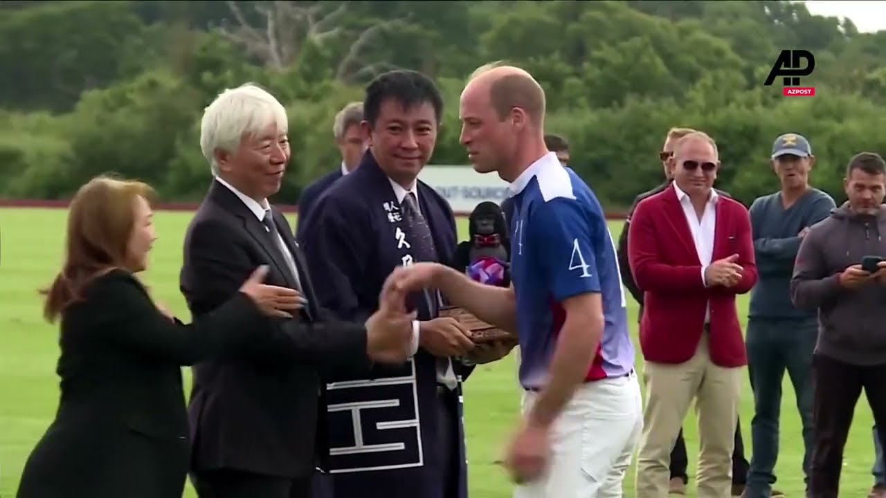 Britain's Prince William played a polo match Guards Polo Club in Windsor Great Park