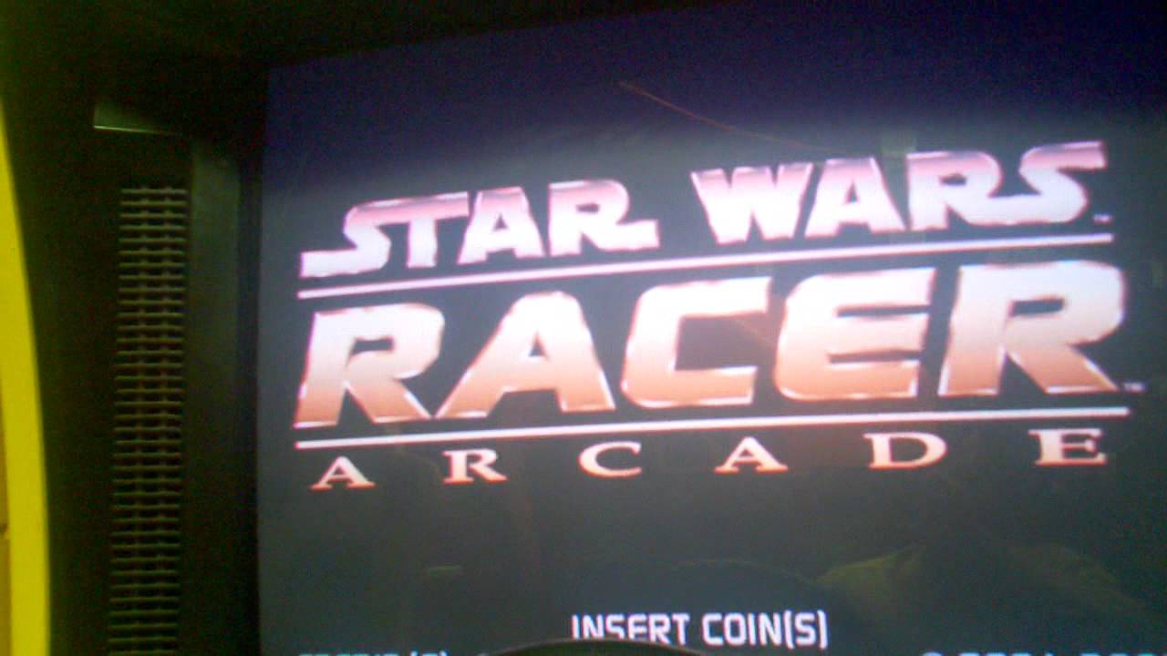 Star Wars Racer Arcade Attract Mode - Glitchy