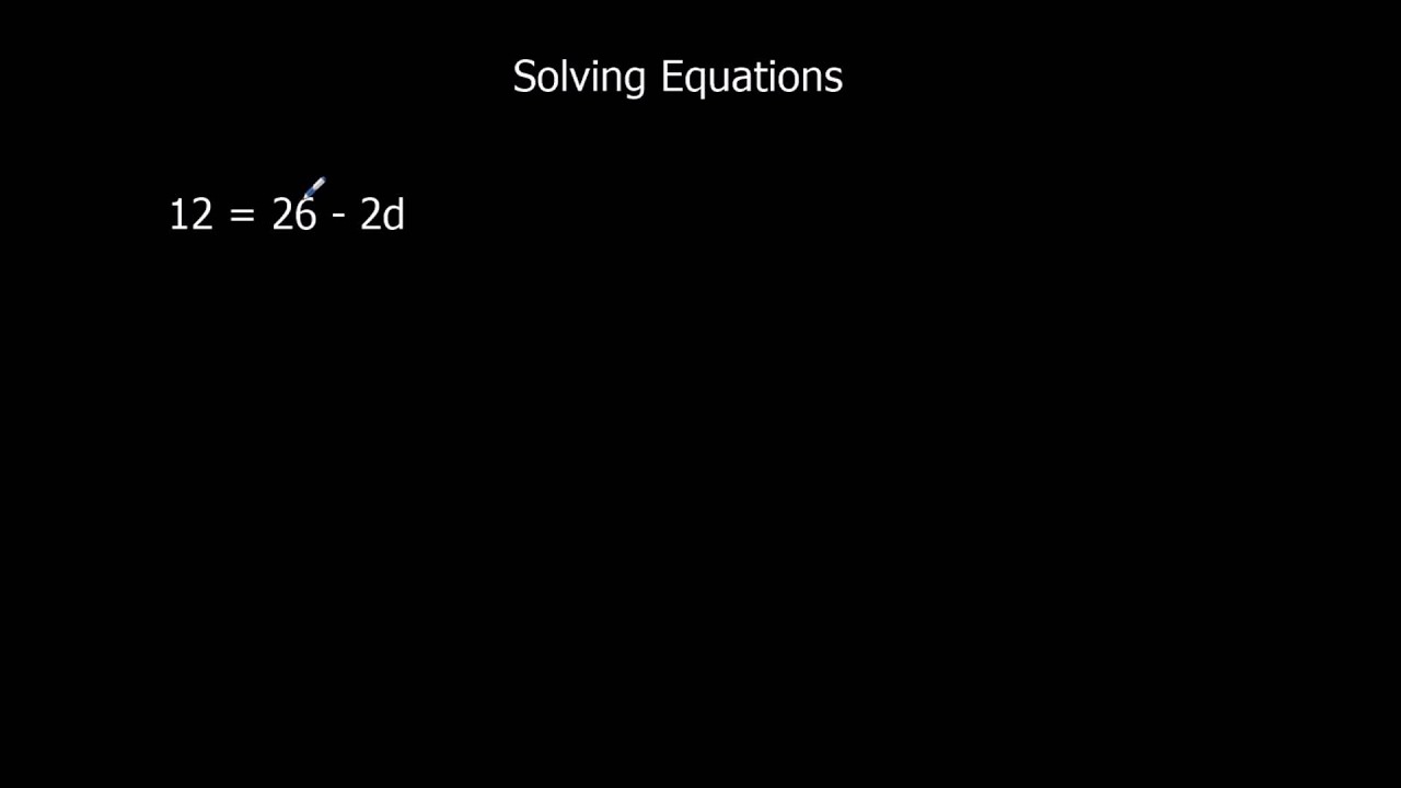 Solving Equations