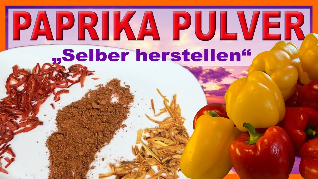 Paprika Pulver selber herstellen einfach lecker #paprika #gew&uuml;rze #paprikapulver #rezept #ern&auml;hrung