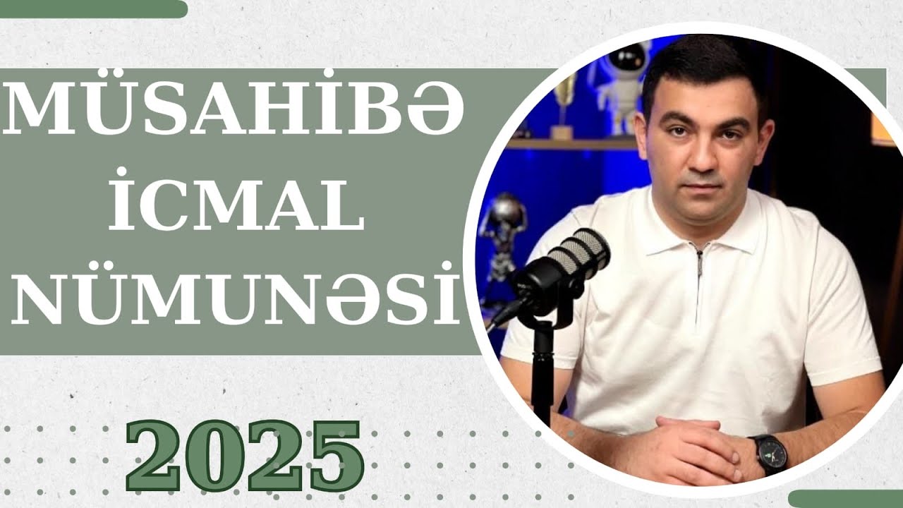 Düzgün icmal necə olmalıdır? Təlimçi Coşqun Namazov. (051-580-94-28)