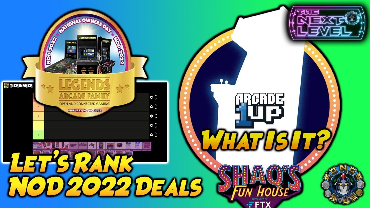 AtGames NOD 2022 Deals Tier List + What's Arcade1Up Revealing at Shaq's Fun House?