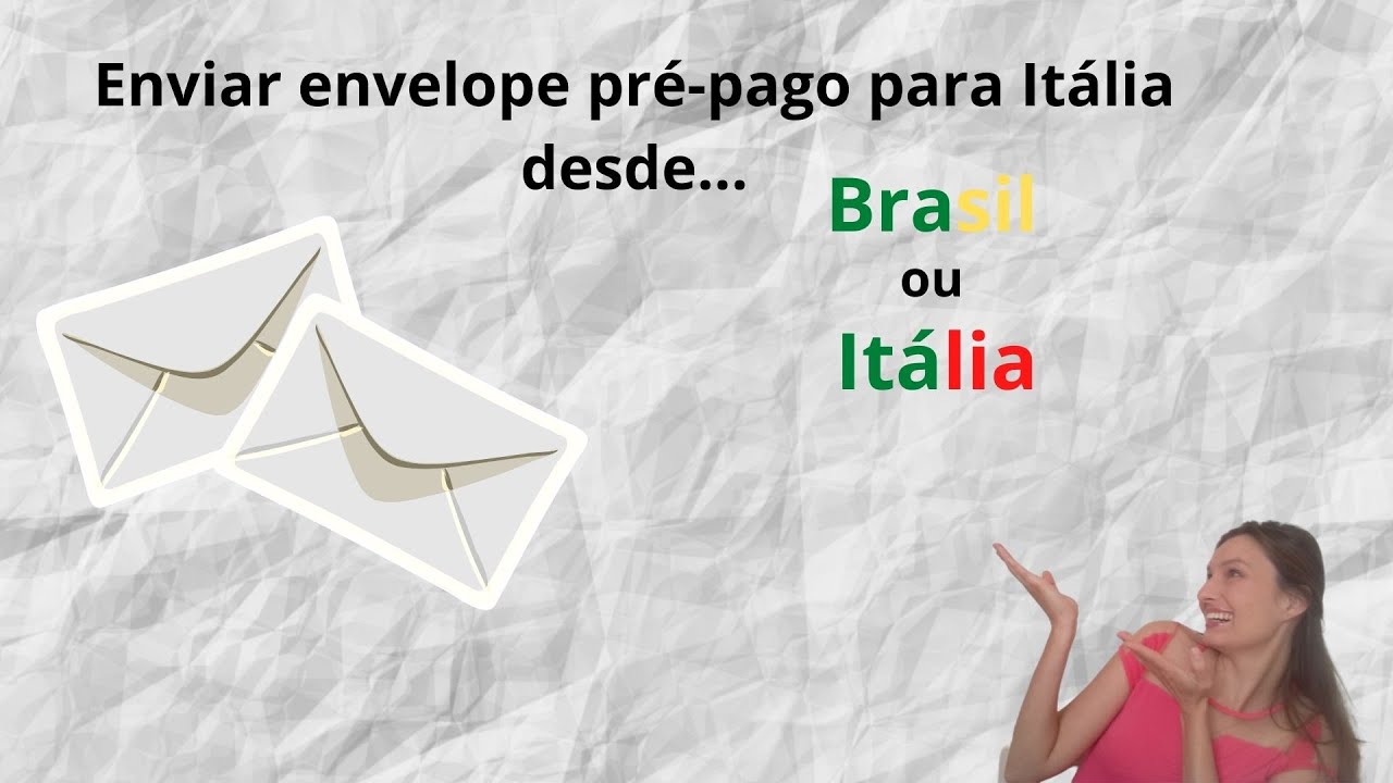 Como enviar um envelope pré-pago para a Itália ou busta preafrancata.