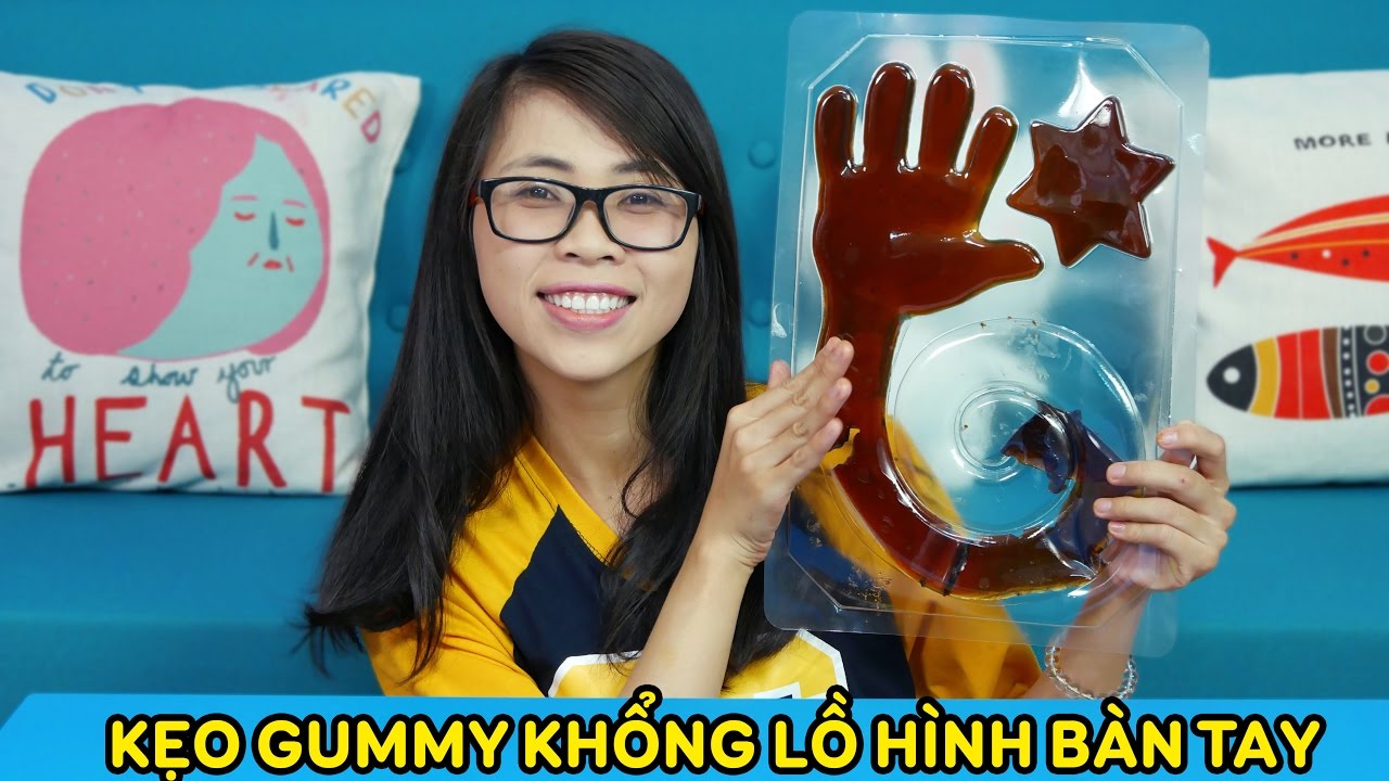 ĂN THỬ VÀ CẢM NHẬN KẸO GUMMY KHỔNG LỒ VÀ GUMMY SIÊU DÀI