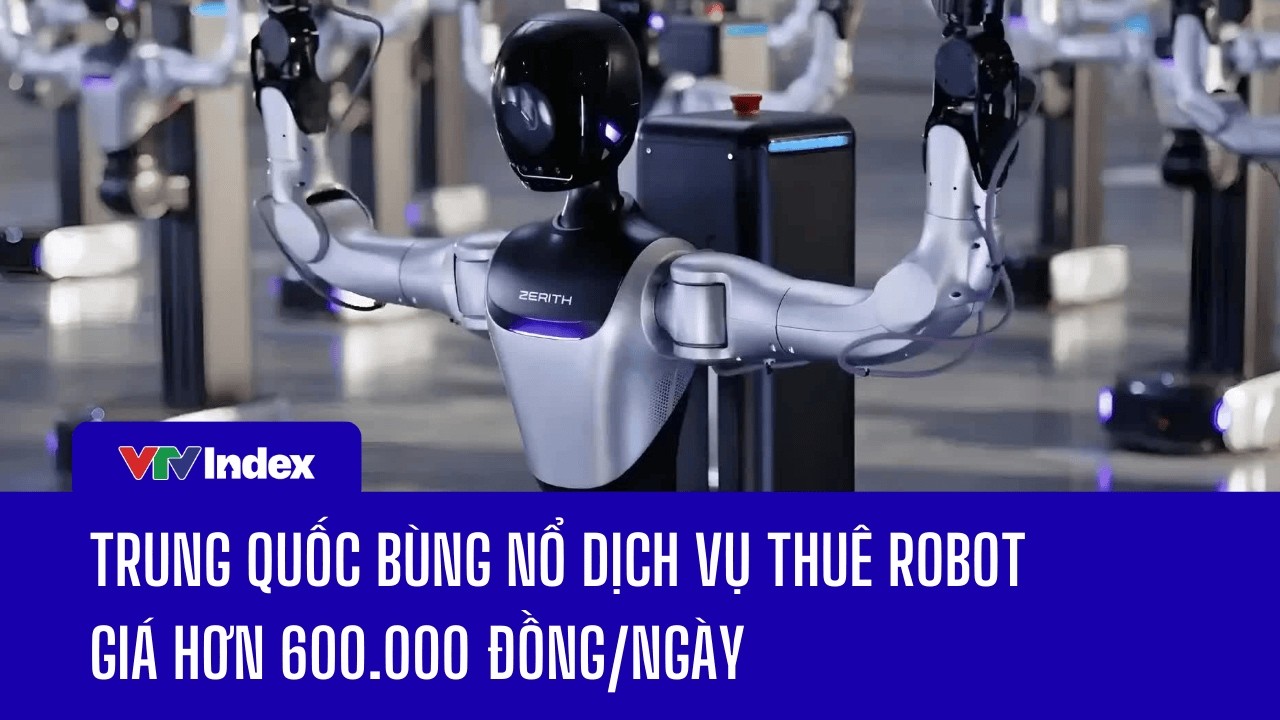 [KINH TẾ THẾ GIỚI] Trung Quốc bùng nổ dịch vụ thuê robot giá hơn 600.000 đồng/ngày | VTVIndex