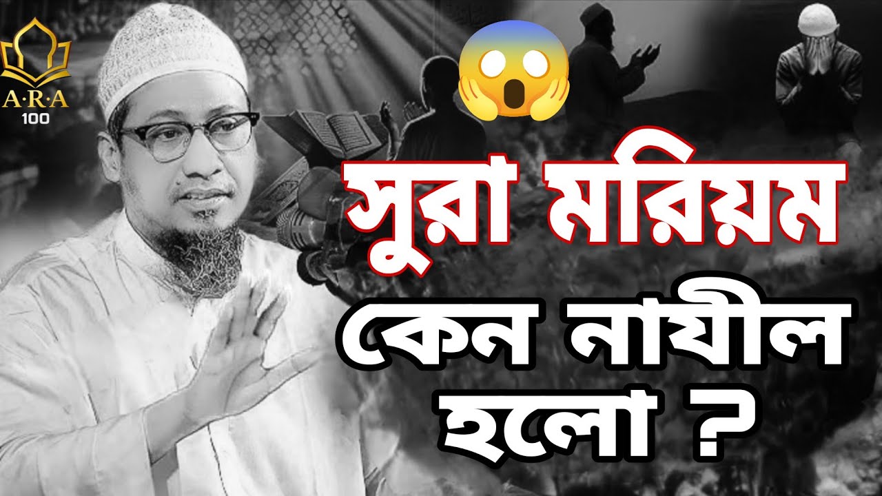 সুরা মরিয়ম কেন নাযীল হলো? আনিসুর রহমান আশরাফী নতুন‌ বয়ান।