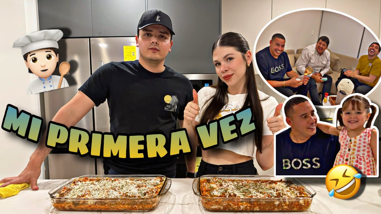 MI ESPOSA ANA GASTELUM ME ENSEÑA A COCINAR LASAGÑA E INVITE A MIS AMIGOS |ELKC|