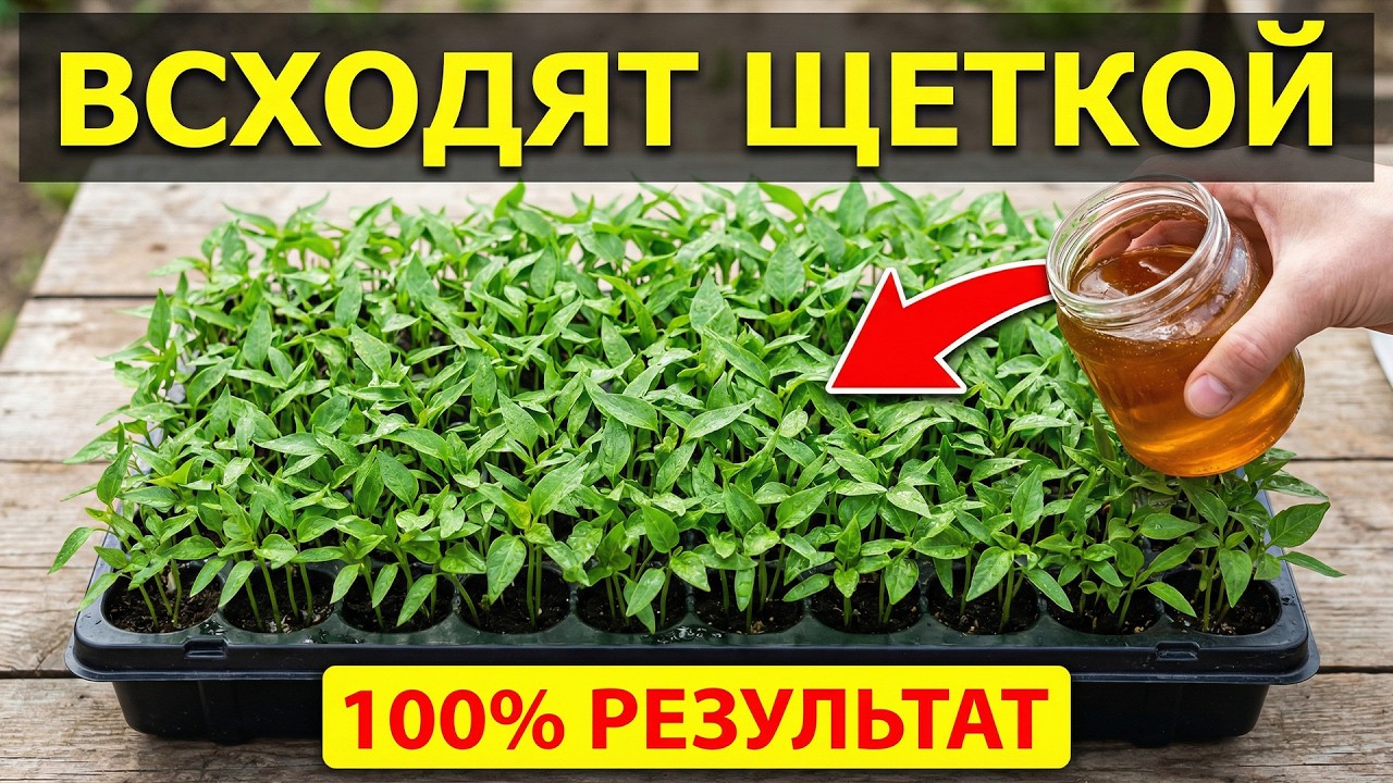 СЕКРЕТ ИЗ ХОЛОДИЛЬНИКА: Перцы Всходят Щеткой на 3-й День!