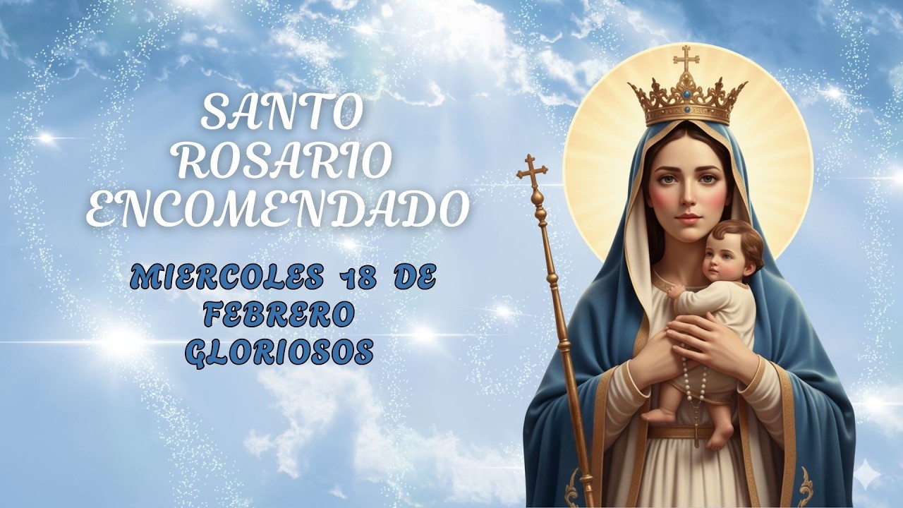 SANTO ROSARIO ENCOMENDADO CORTO 🙏 | MIÉRCOLES 🌹| Misterios Gloriosos