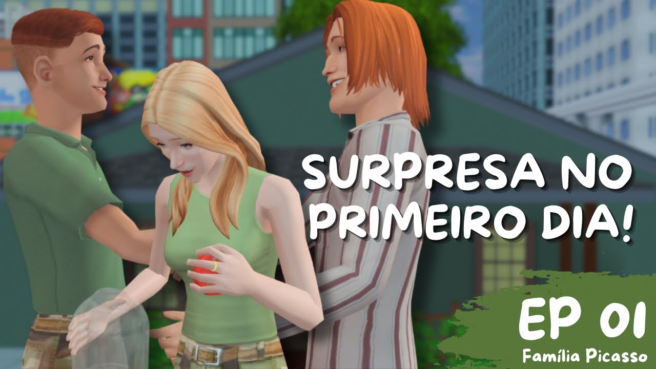 A FAMÍLIA PICASSO #EP 01 - PRIMEIRO DIA COM SURPRESAS | Gameplay The Sims 2