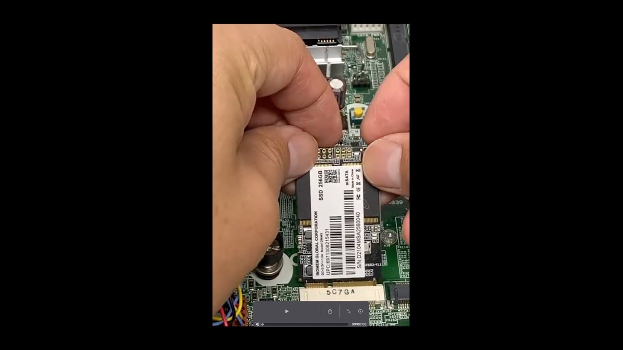 How to install an mSATA SSD in an HP EliteDesk 800 G1 USDT #Shorts