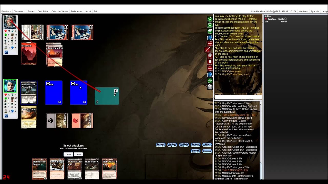 RB Aggro vs RW Aggro