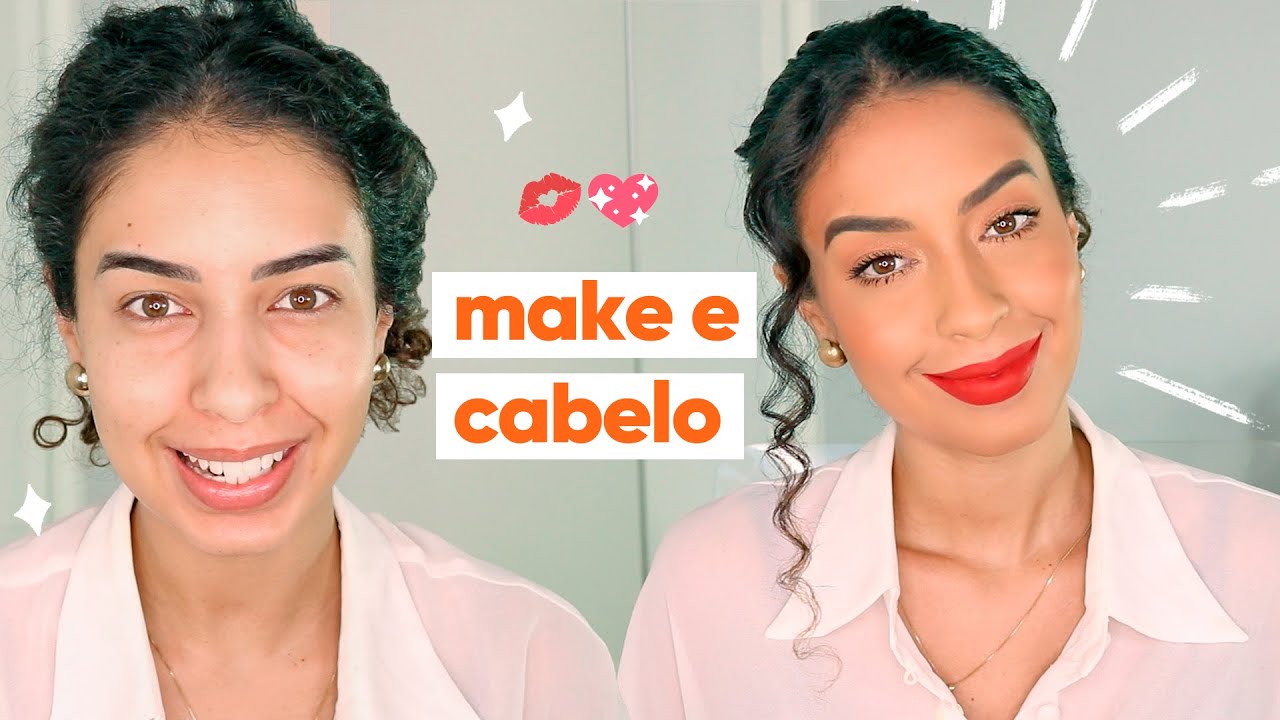 PENTEADO FÁCIL E MAKE BÁSICA PRO DIA DIA | ARRUME-SE COMIGO JULIANA LOUISE