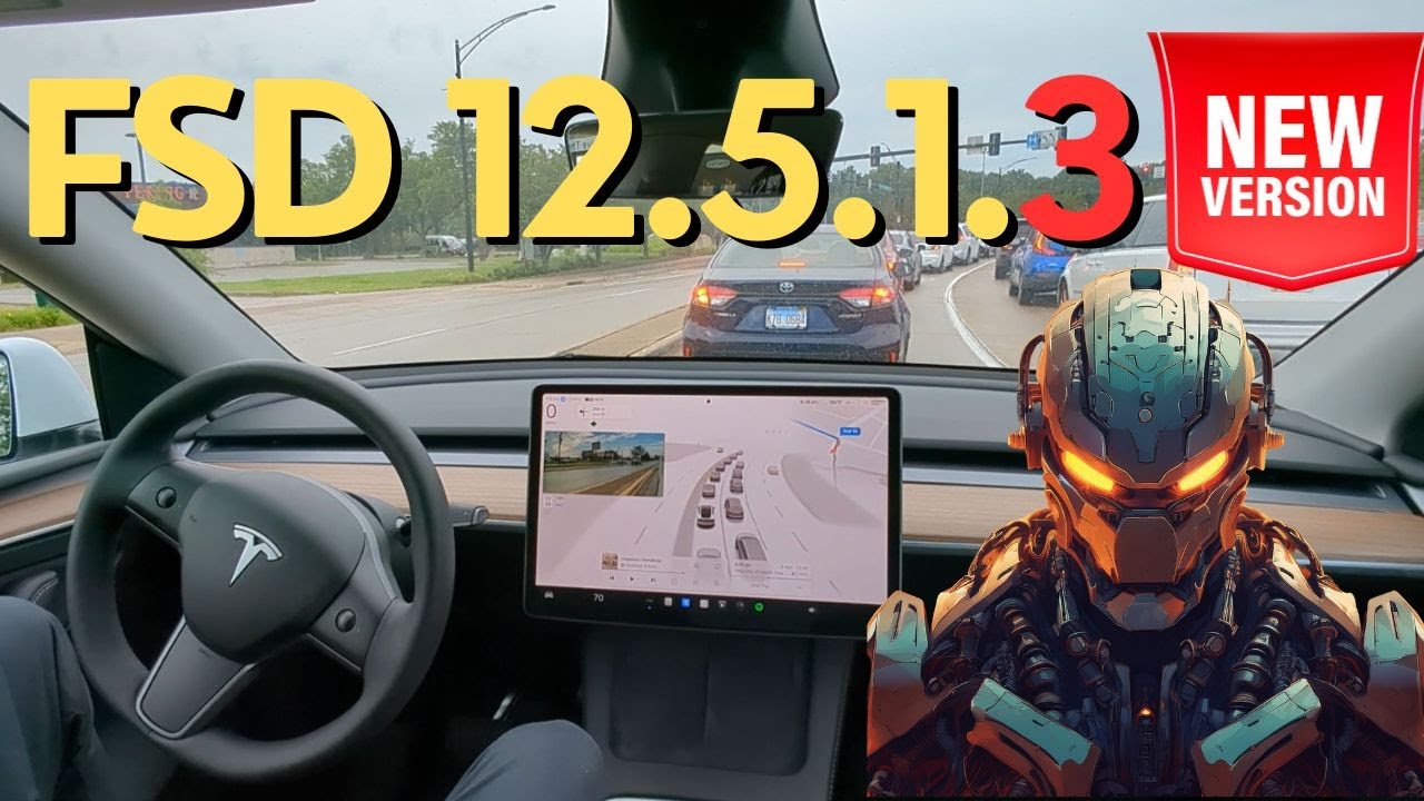First Drive with Tesla FSD 12.5.1.3 - Full Neural Network Artificial Intelligence