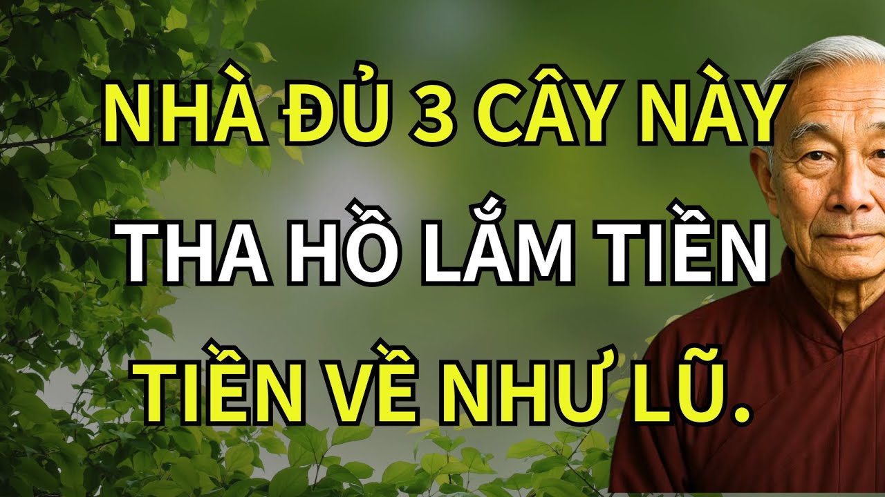 Nhà Cứ Trồng Đủ 3 Cây Này, Tha Hồ Lắm Tiền, Giàu Ko Cần Làm Tiền Về Như Lũ - Trí Tuệ Phật Giáo