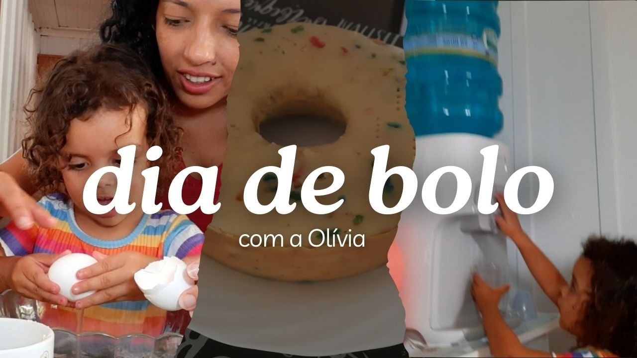Fiz um bolo com a minha filha