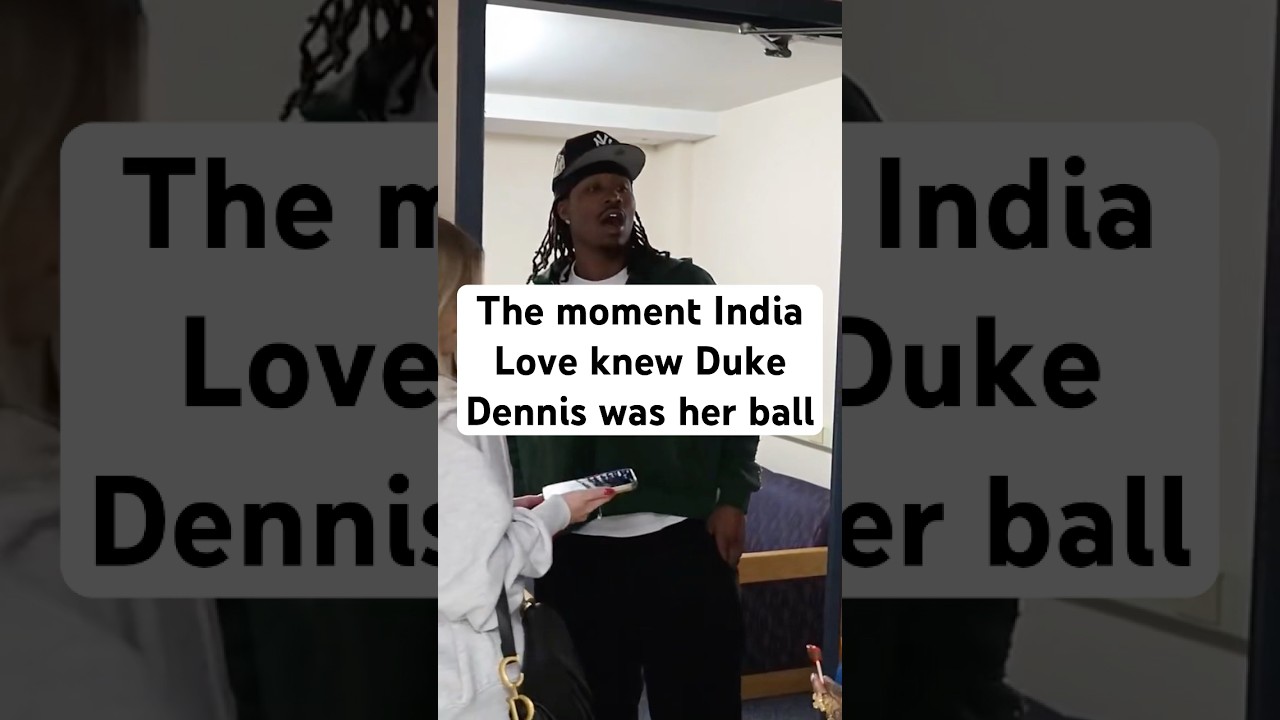 The moment India Love knew Duke Dennis was her ball
