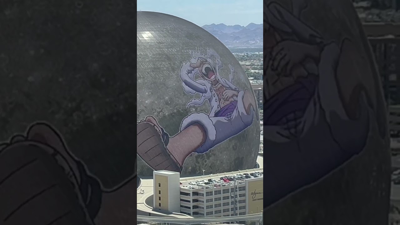 One Piece Gear 5 Luffy Las Vegas￼ Sphere #anime #gears5 #onepiece