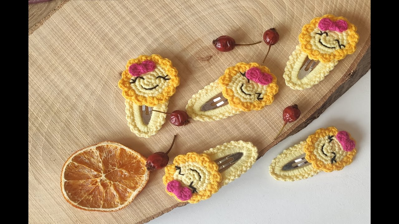 Güneş Örgü Çıt Çıt Toka Yapımı / Amigurumi Sun /örgü toka yapımı / amigurumi güneş / dıy /hand made