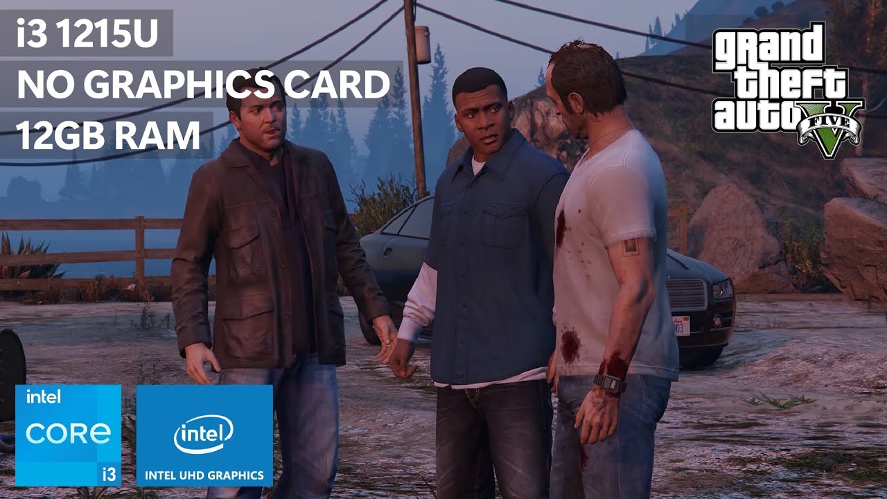 GTA 5 on Low End PC • i3-1215U + Intel UHD Graphics + 12GB RAM