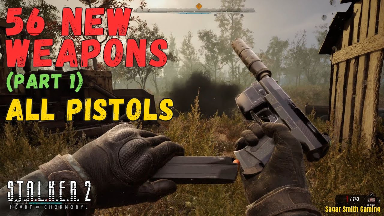 STALKER 2's Biggest Weapon Mod (56 Weapons) Part 1: All Pistols Gameplay Test | GMWP Mod