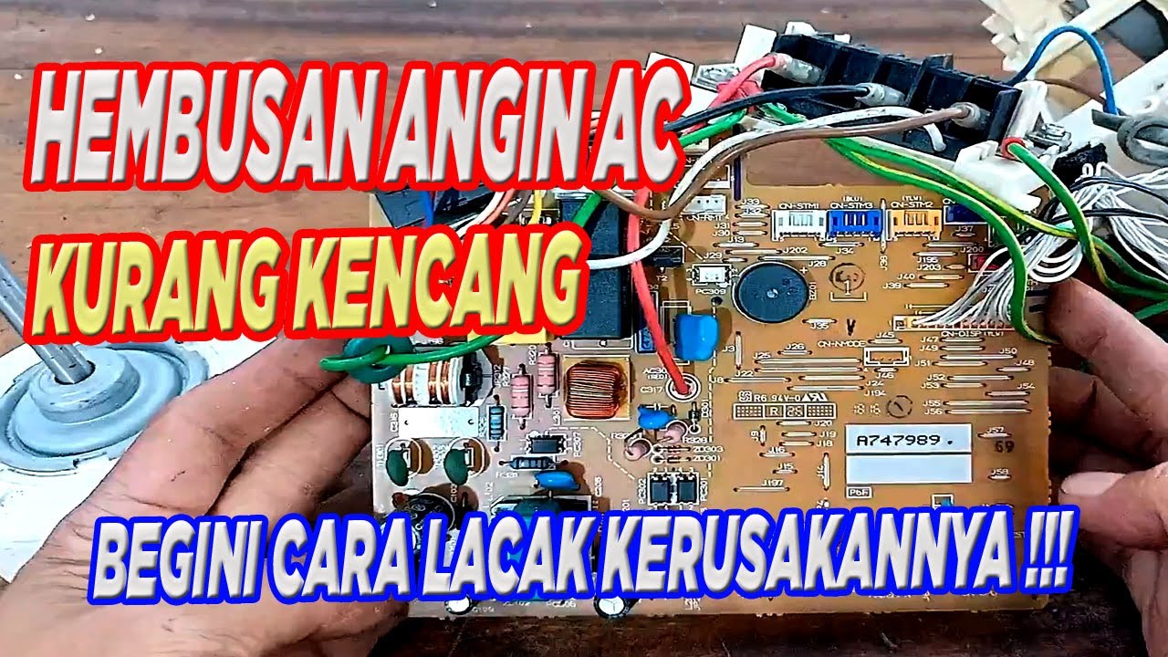 FAN INDOOR AC PELAN || AC PANASONIC PUTARAN FAN LEMAH